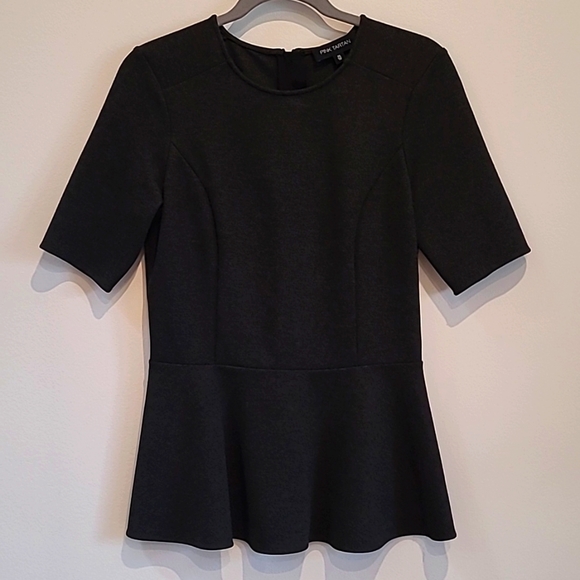 PINK TARTAN Peplum Top - Picture 7 of 7